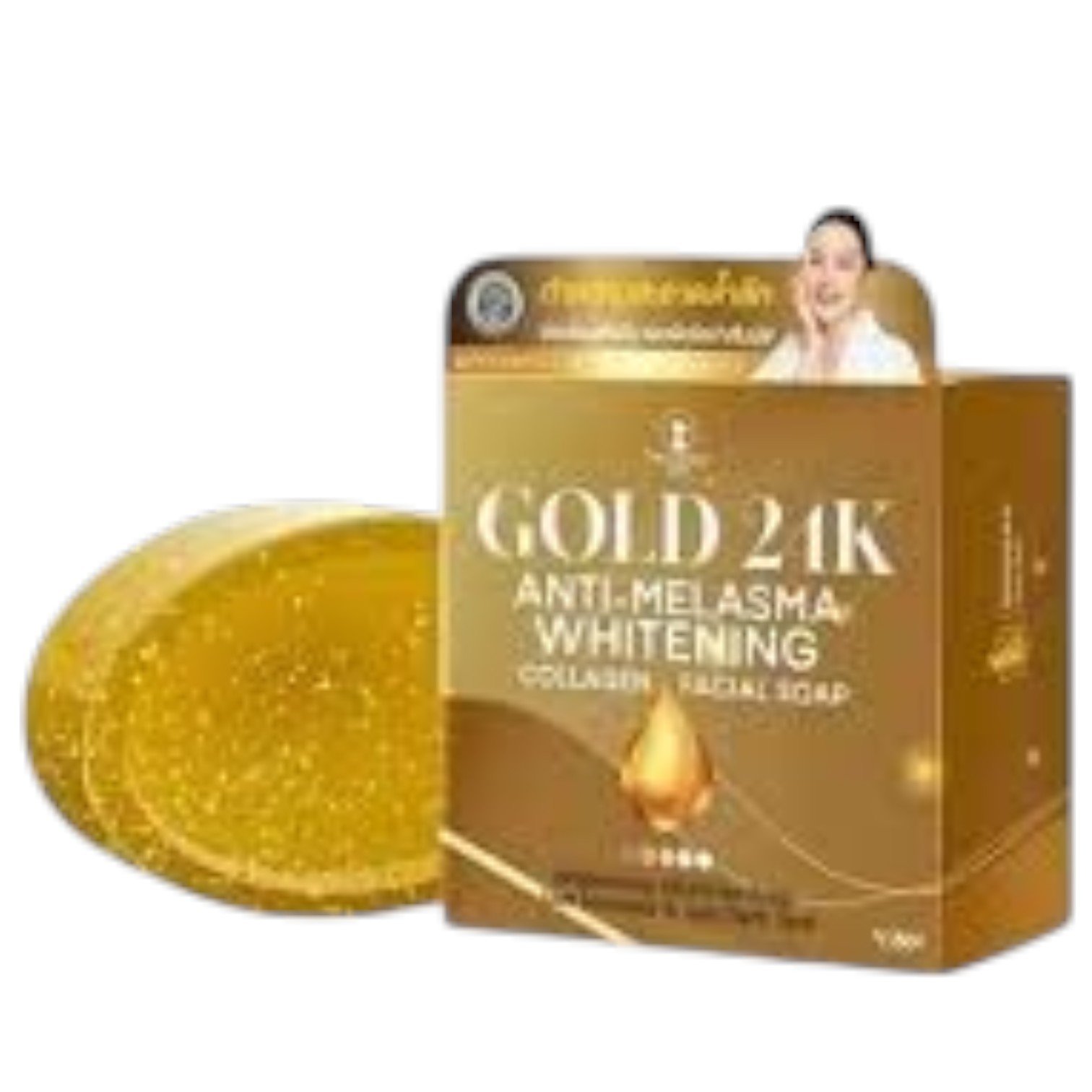 Gold 24K Anti-Melasma Whitening Collagen Facial Soap