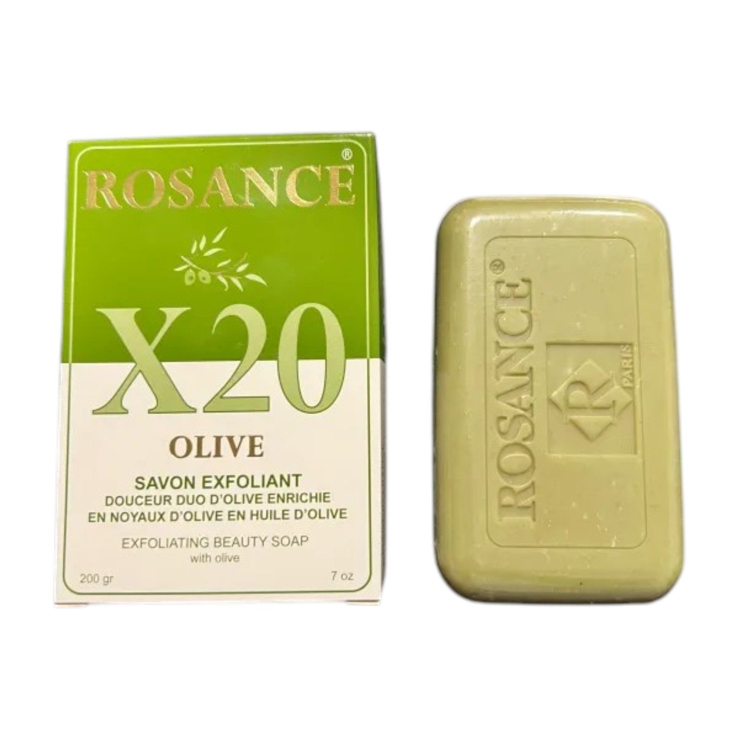 Rosance X20 Savon exfoliant douceur duo d’olive