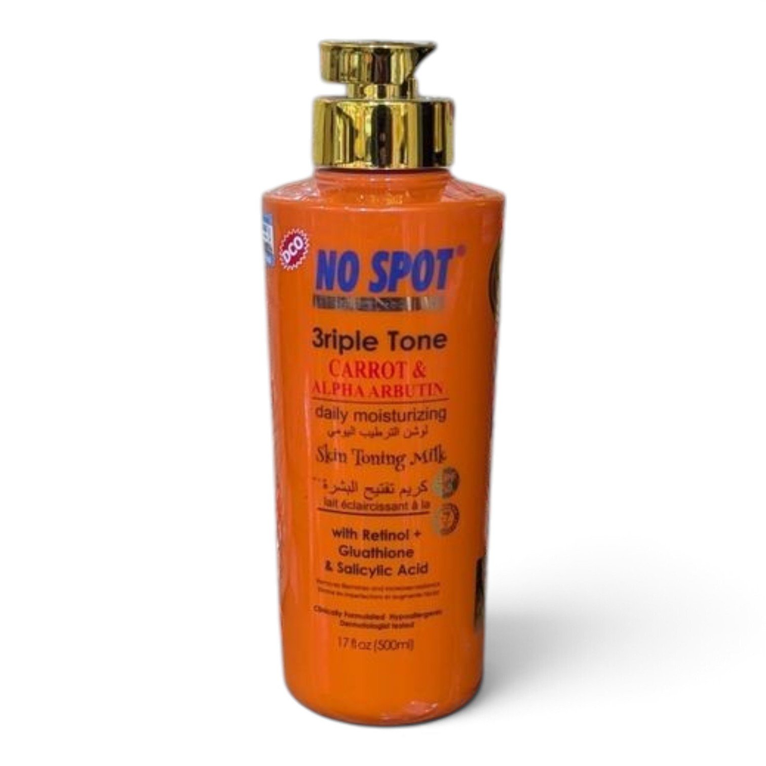 No Spot 3riple Tone Carrot & Alpha Arbutin Daily Moisturizing Skin Toning Milk