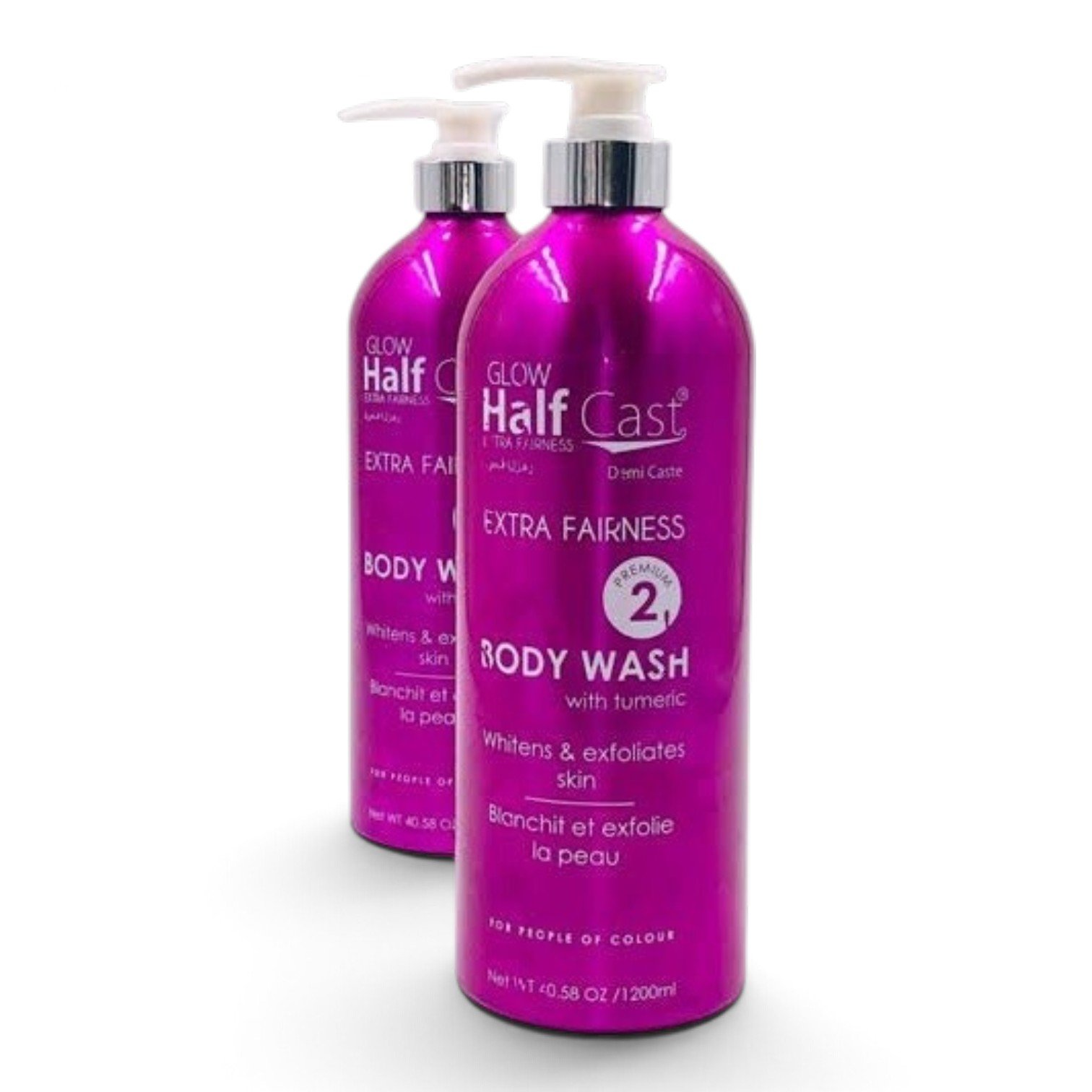 Glow Half Cast Extra Fairness Body Wash with Turmeric