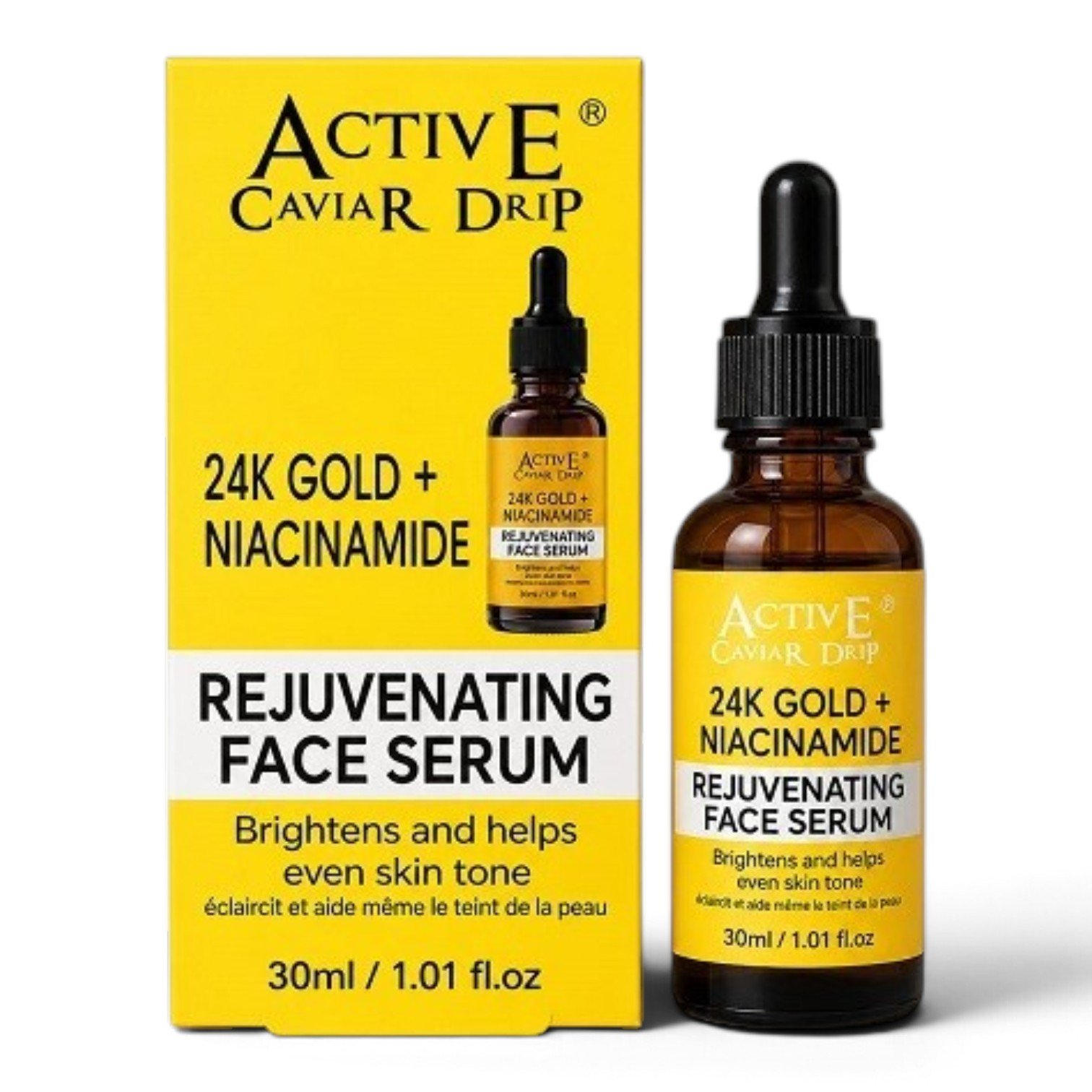24K Gold + Niacinamide Rejuvenating Face Serum (30ml)