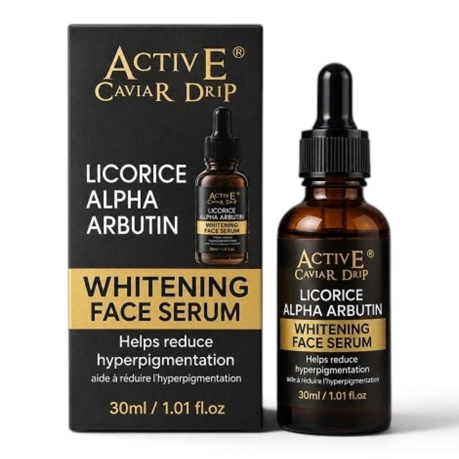 Active Caviar Drip Licorice Alpha Arbutin Whitening Face Serum