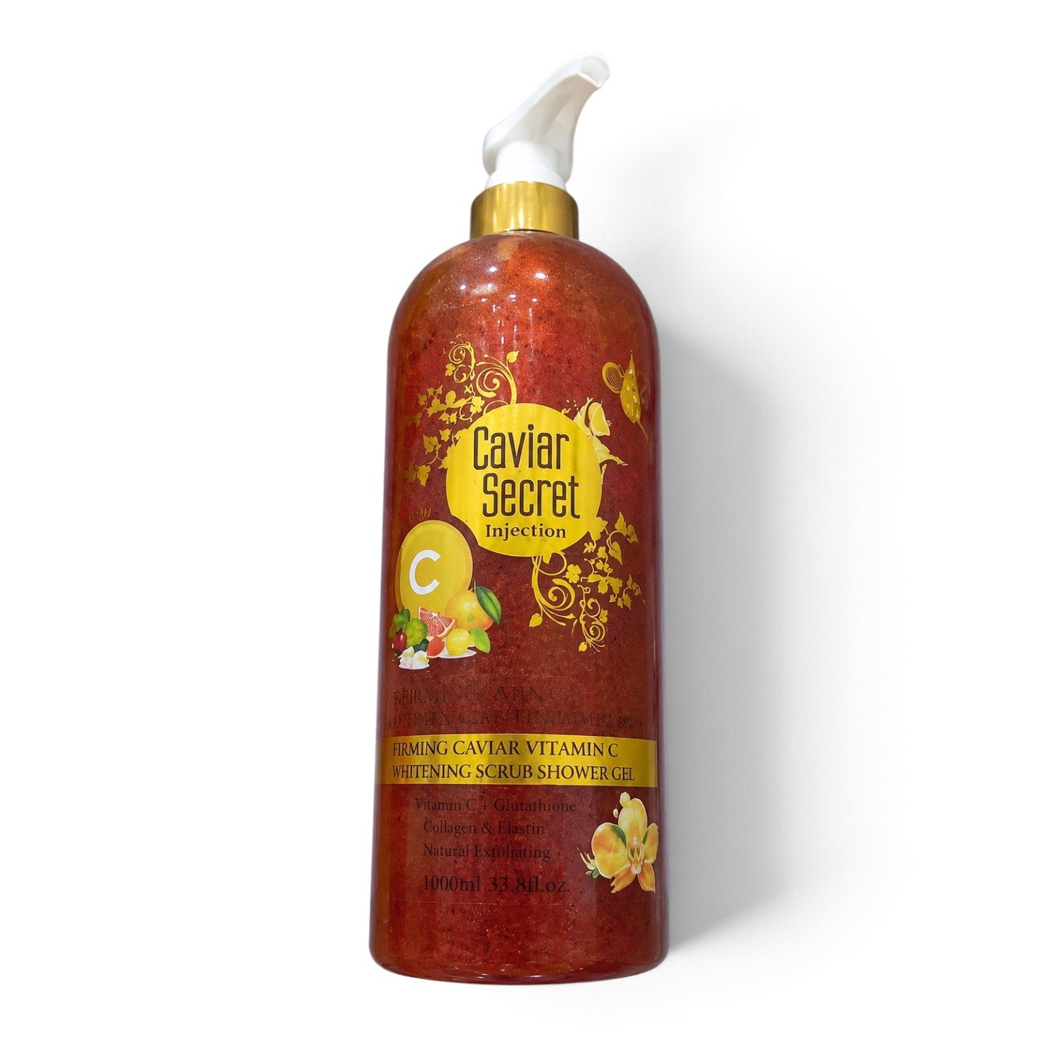 Caviar Secret Injection Firming Caviar Vitamin C Whitening Scrub Shower Gel