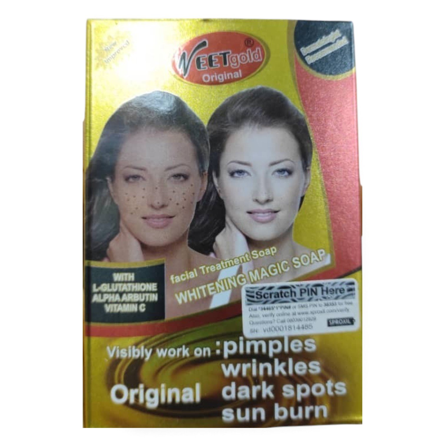 Veet Gold Original Facial Treatment Soap
