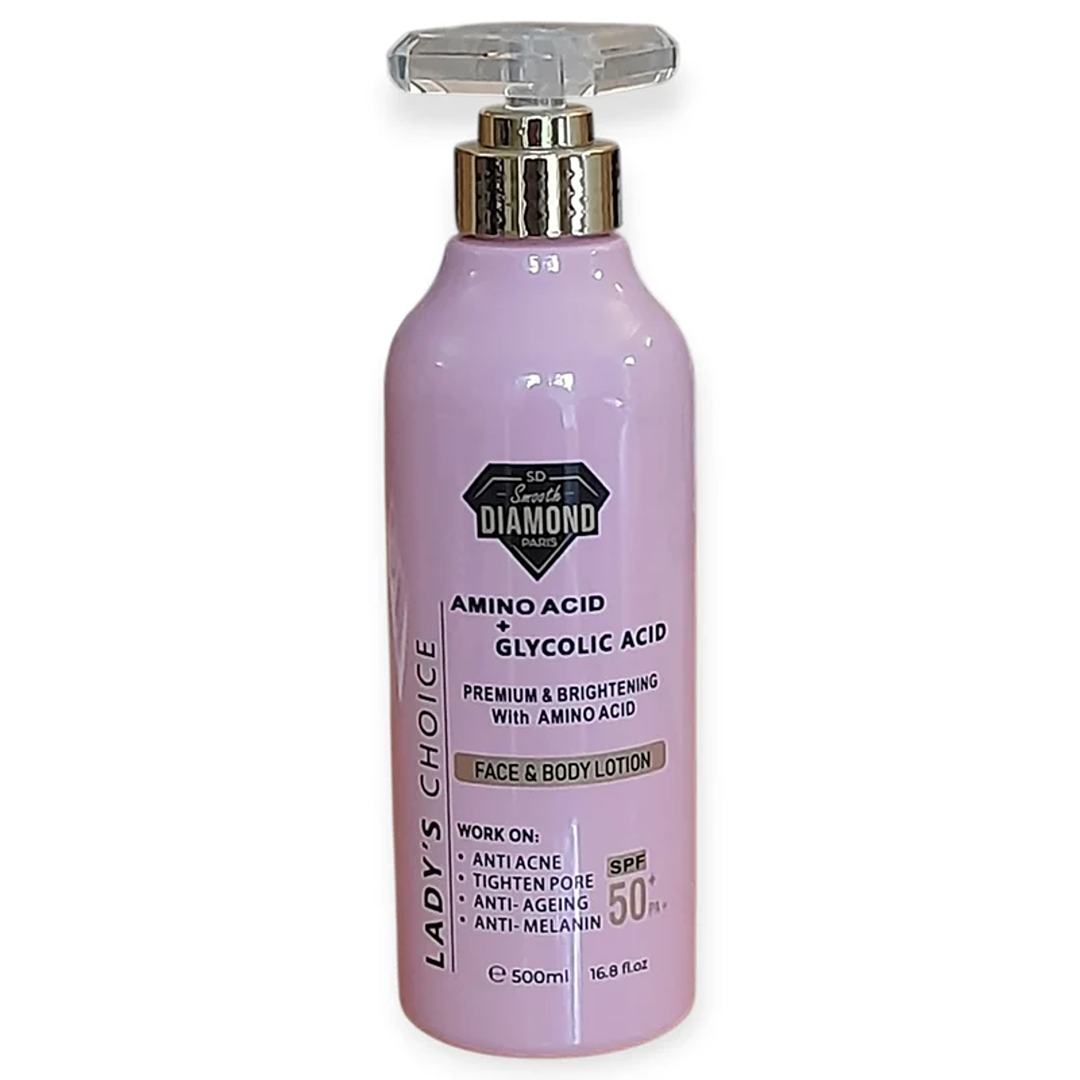 Smooth Diamond Paris Amino Acid + Glycolic Acid Face & Body Lotion (500ml)