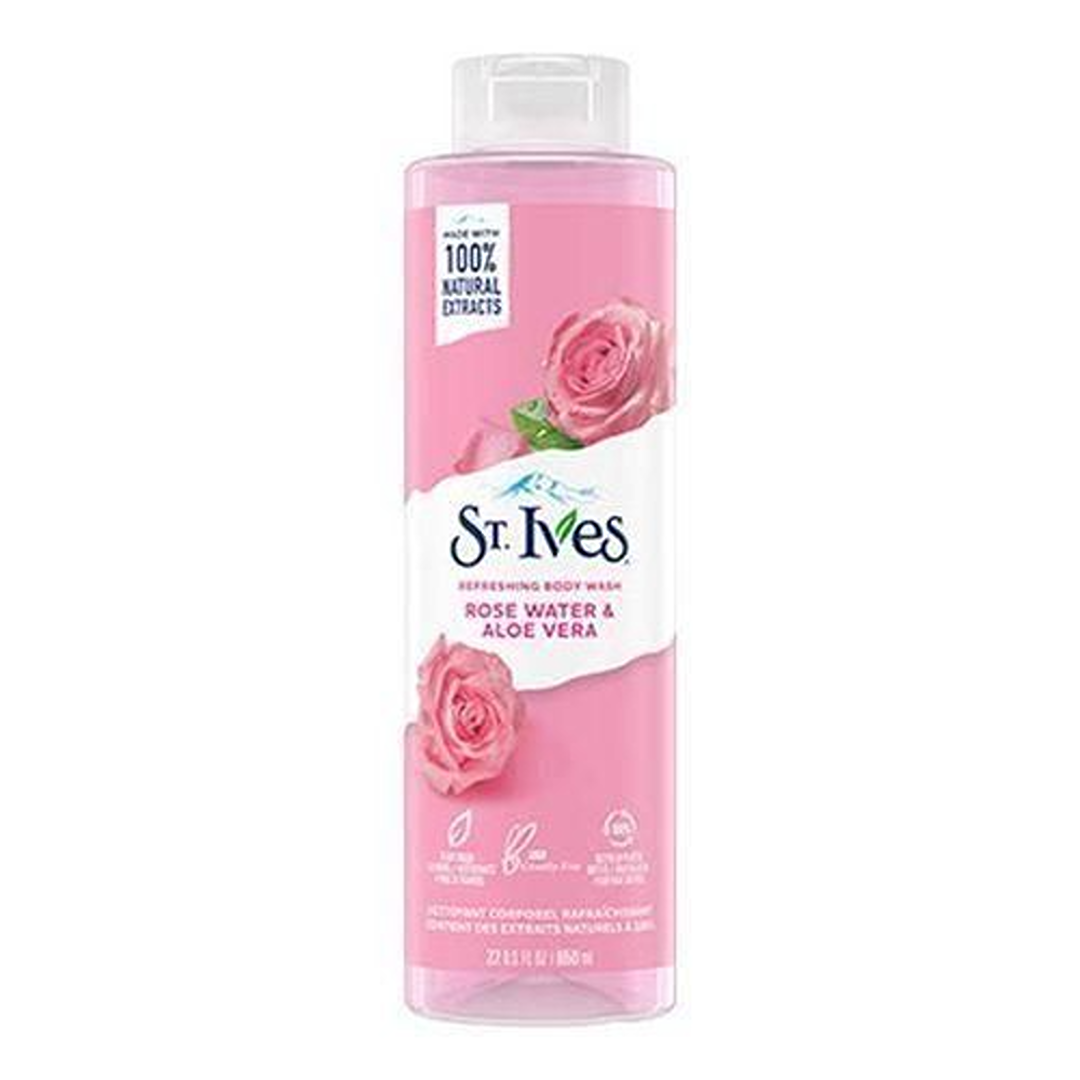 St. Ives Rose Water & Aloe Vera Refreshing Body Wash (650ml)
