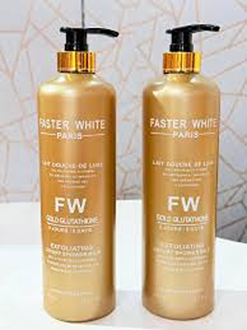 Faster White Paris Gold Glutathione Exfoliating Luxury Shower Milk (1000ml)