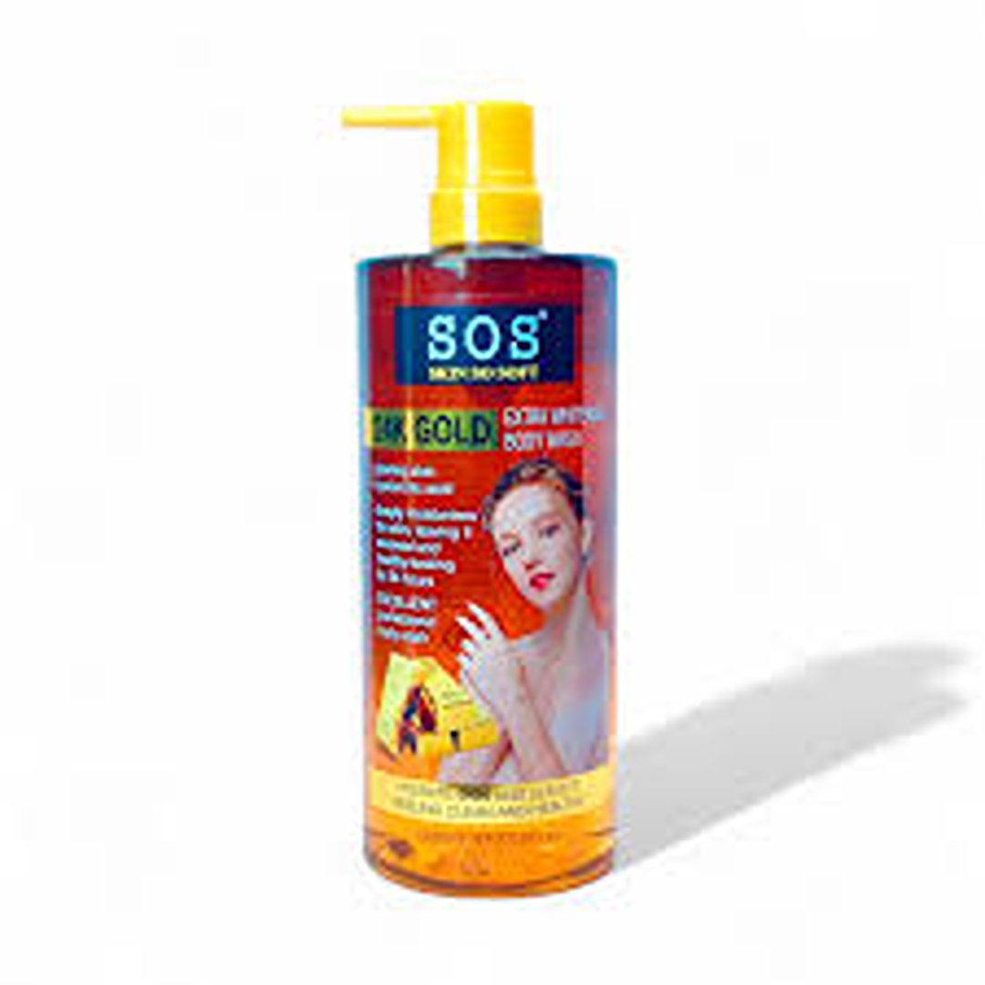 SOS Skin So Soft 24K Gold Extra Whitening Body Wash