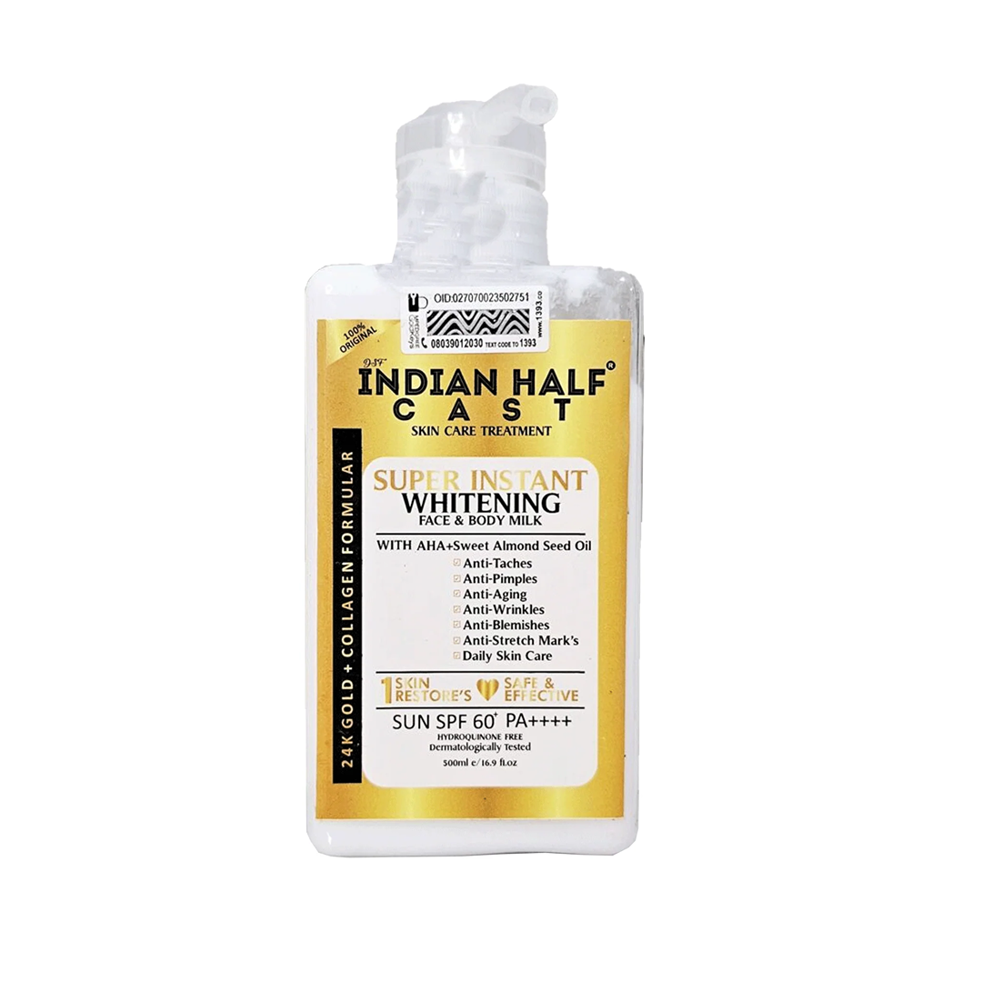 Indian Half Cast Gold + Collagen Super Instant Lightening Face & Body Milk