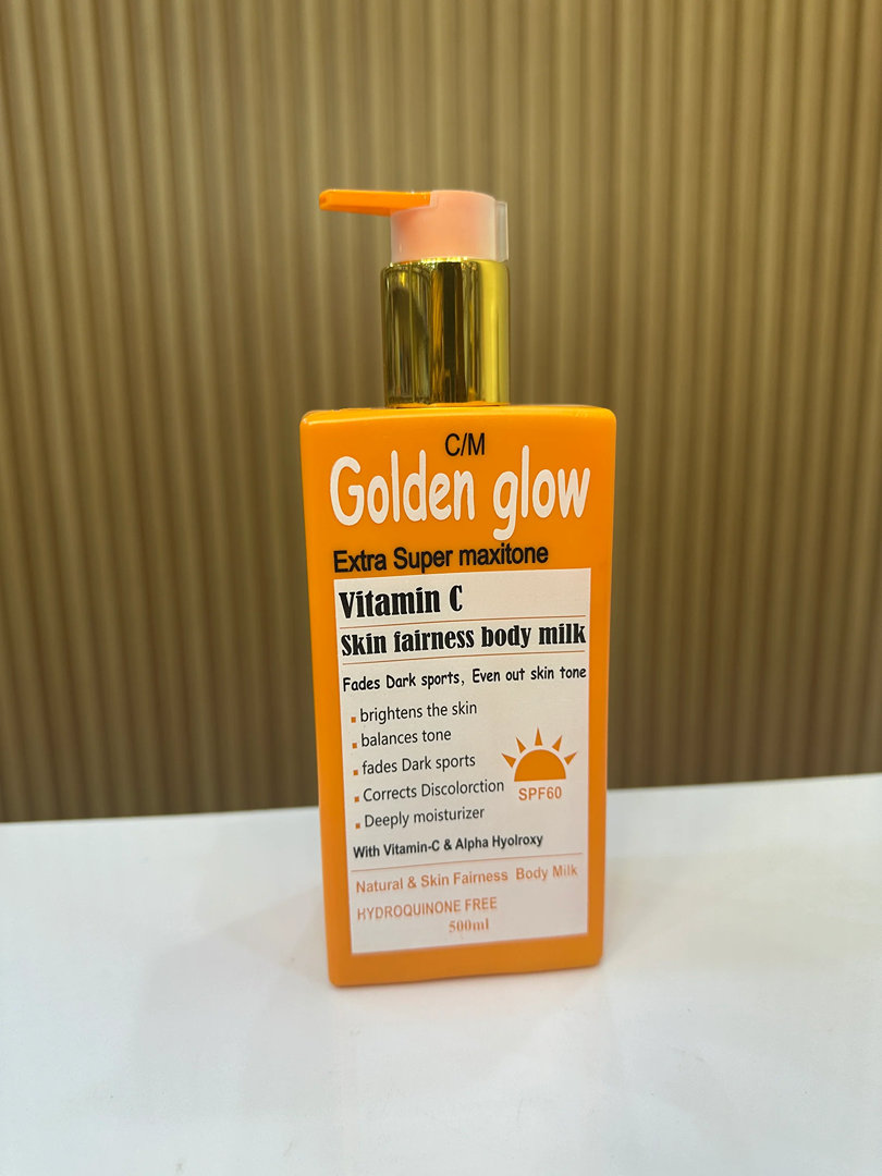 Golden Glow Extra Super MaxiTone Vitamin C Skin Fairness Body Milk – 500ml