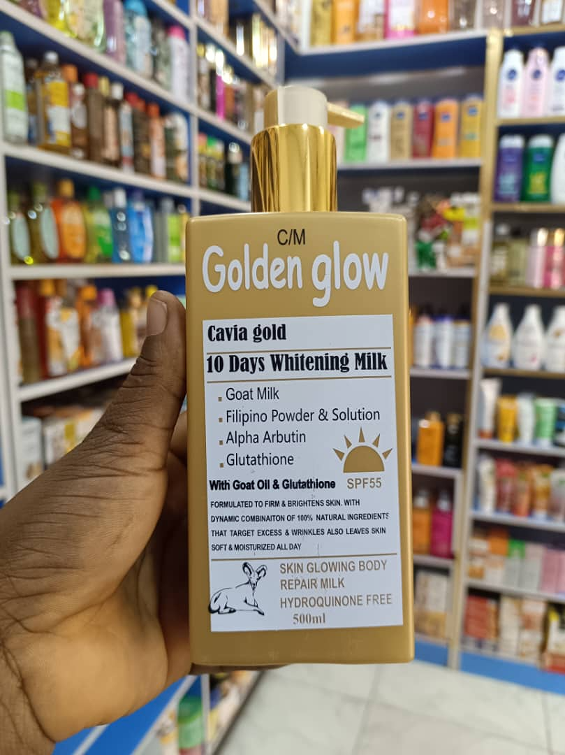 Golden Glow Cavia Gold 10 Days Whitening Milk – 500ml